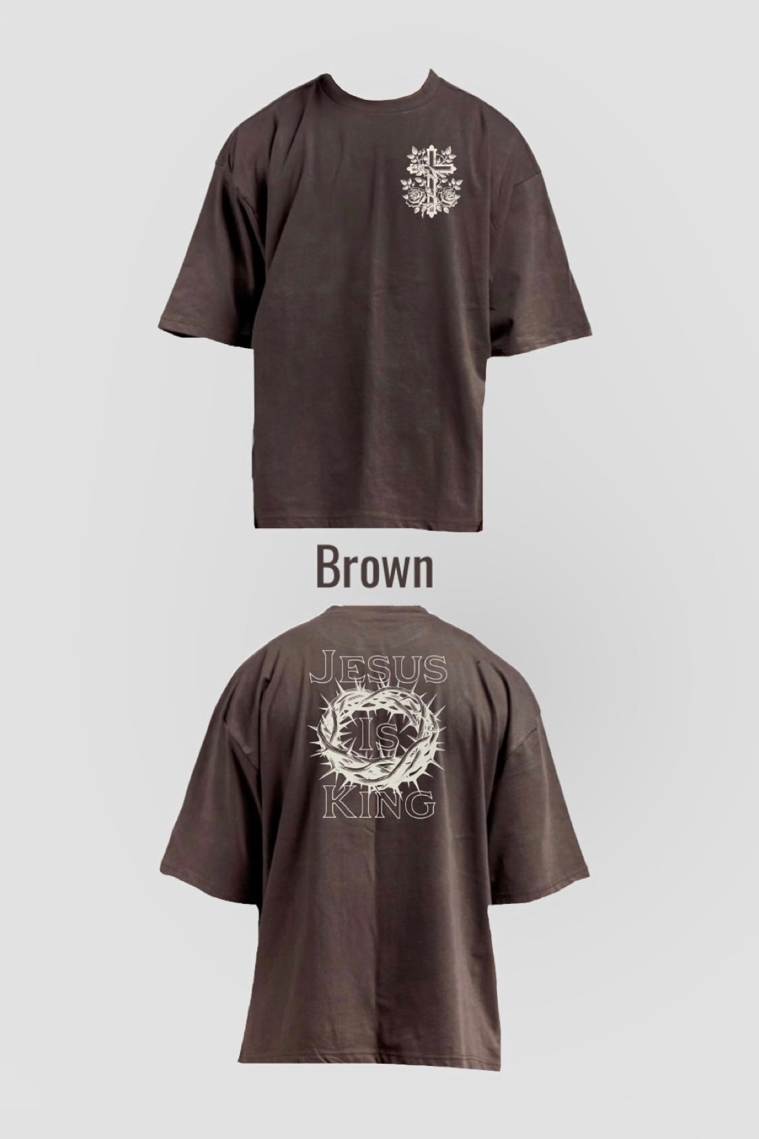 JESUS IS KING OVERSIZED T-SHIRT