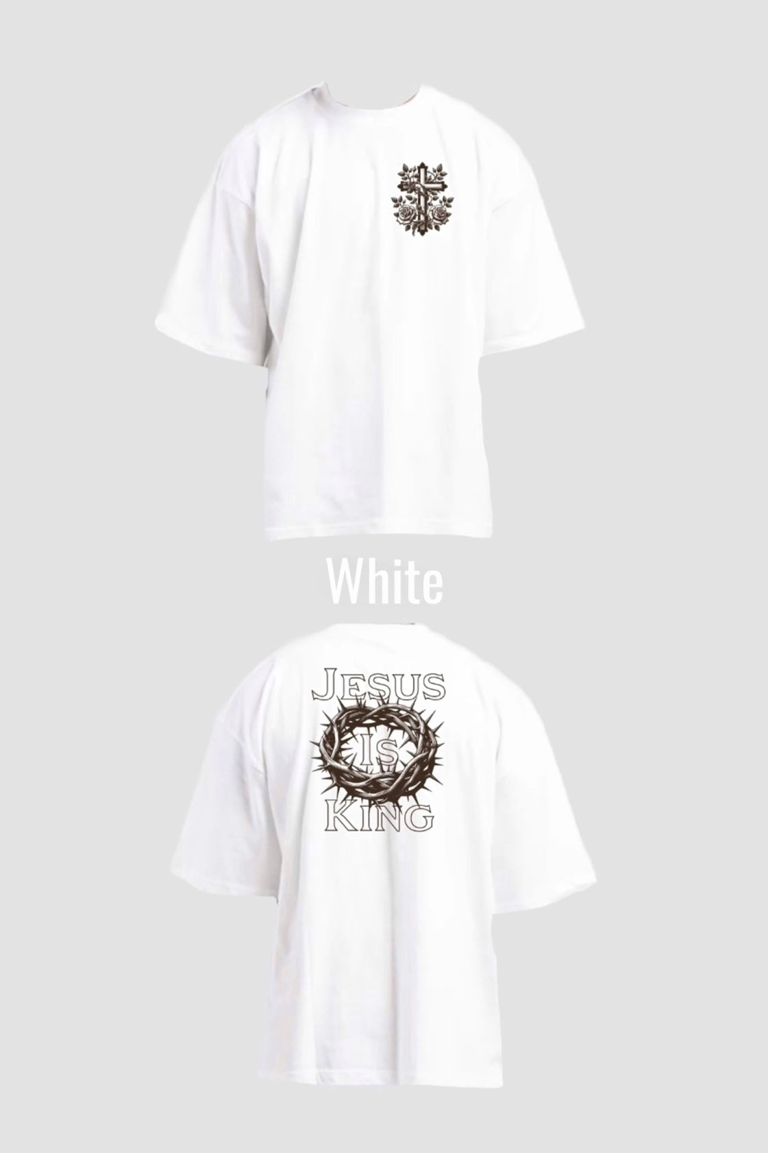 JESUS IS KING OVERSIZED T-SHIRT