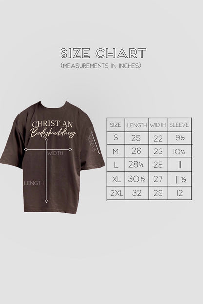 CHRISTIAN BODYBUILDING OVERSIZED T-SHIRT