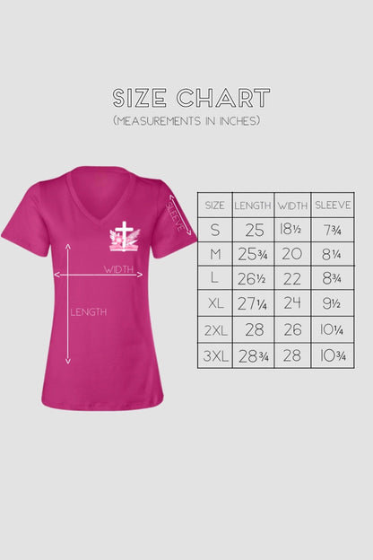 STRONG PROVERBS GIRL WOMEN'S V-NECK T-SHIRT