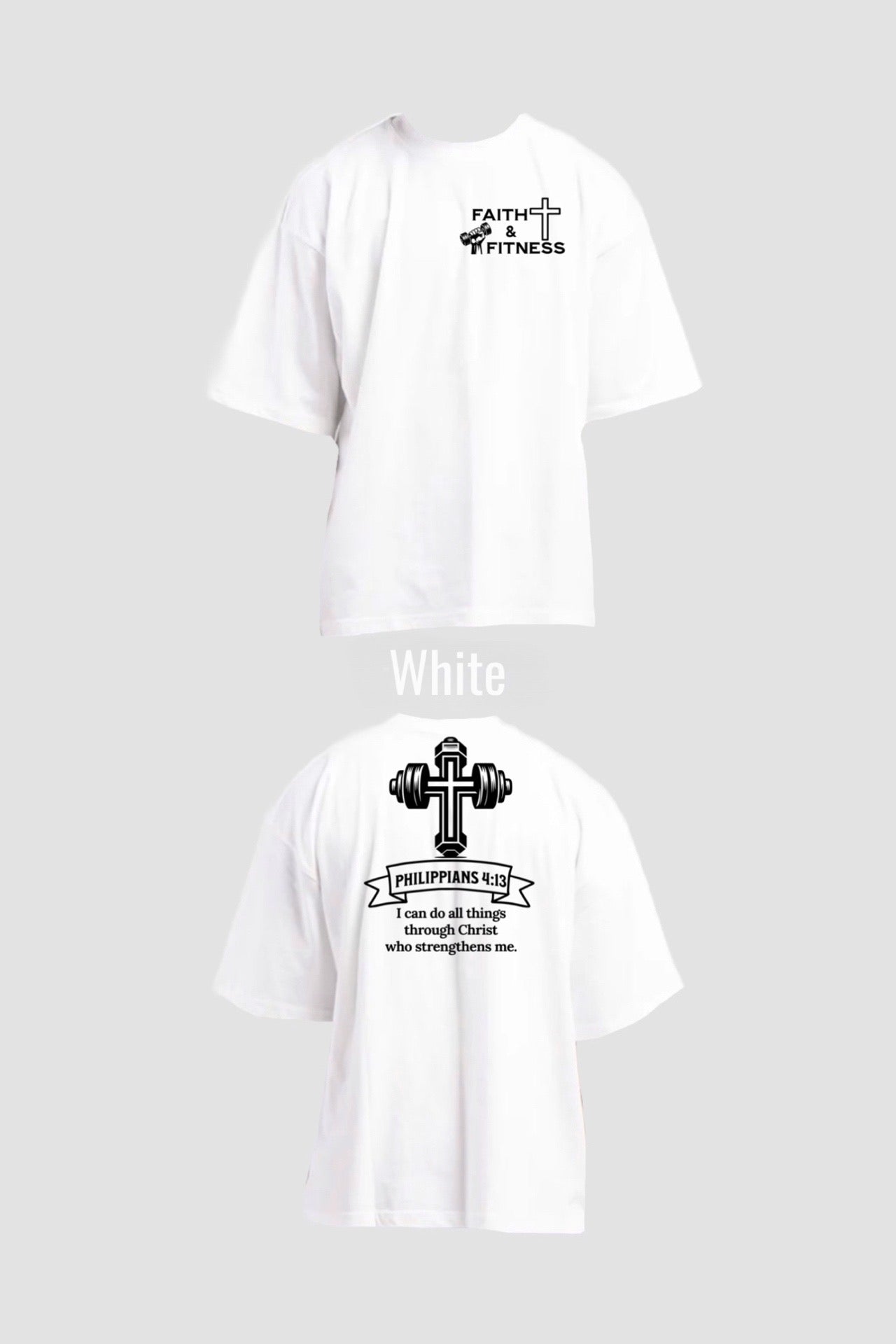 FAITH&FITNESS OVERSIZED T-SHIRT