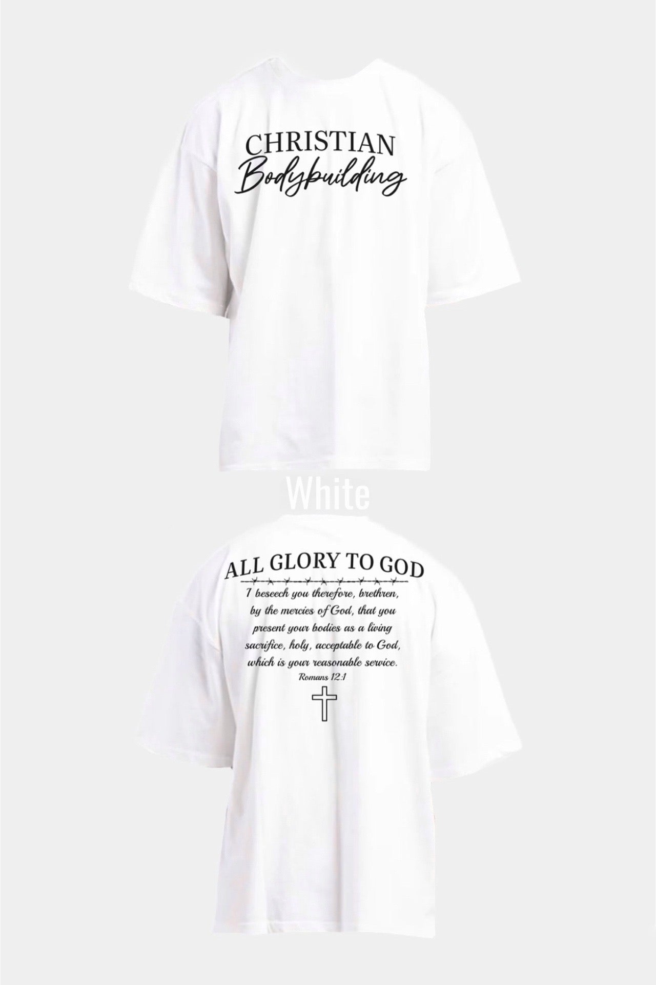 CHRISTIAN BODYBUILDING OVERSIZED T-SHIRT